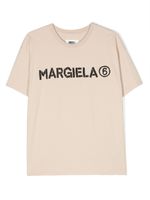 MM6 Maison Margiela Kids t-shirt en coton à logo imprimé - Tons neutres