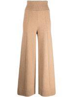 Galvan pantalon en laine à coupe ample - Marron