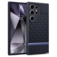 Caseology Parallax voor Samsung Galaxy S24 Ultra, [Militaire valbescherming] S24 Ultra Case Ergonomisch 3D Hexa Cube ontworpen hoesje voor Samsung Galaxy S24 Ultra - Navy Violet