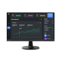 Lenovo D24-40 Monitor, 23,8 inch FHD-scherm, kantelstandaard, HDMI- en VGA-poorten, 75Hz vernieuwingsfrequentie, AMD FreeSync, 250 nits, Raven Black