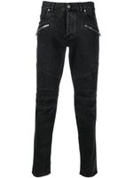 Balmain jean skinny à taille basse - Noir - thumbnail