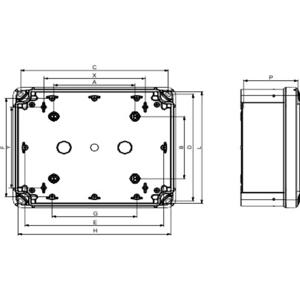 Schneider Electric NSYTBS16128 Wandbehuizing 121 x 164 x 87 ABS Grijs-wit (RAL 7035) 2 stuk(s)