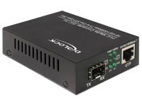 DeLOCK 86180 netwerk media converter 1000 Mbit/s Zwart