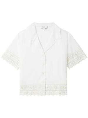 Sea Gehaakte blouse - Wit