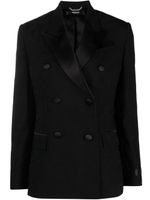 Versace blazer croisé à motif Barocco en jacquard - Noir