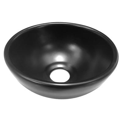 Waskom Opbouw Consilio 20x20x9cm Keramiek Mat Zwart