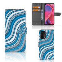 OPPO A54 5G | A74 5G | A93 5G Telefoon Hoesje Waves Blue - thumbnail