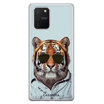 Samsung Galaxy S10 Lite siliconen hoesje - Tijger wild