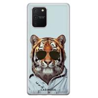Samsung Galaxy S10 Lite siliconen hoesje - Tijger wild