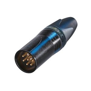 Neutrik NC6MXX-B Male XLR kabeldeel 6p zwart