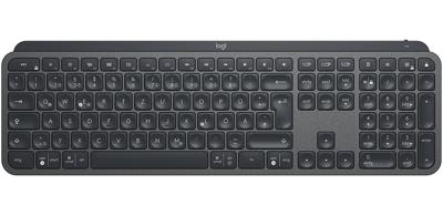 Logitech MX Keys Advanced Wireless Illuminated Keyboard toetsenbord RF-draadloos + Bluetooth QWERTZ Duits Grafiet Logitech MX Keys Advanced Wireless Illuminated Keyboard toetsenbord RF-draadloos + Bluetooth QWERTZ Duits Grafiet