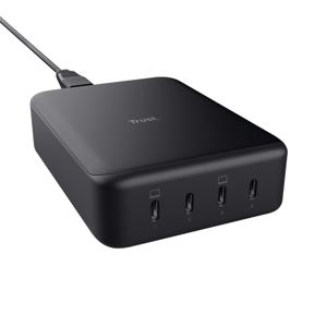 Trust MAXO USB-oplader 240 W Binnen, Thuis Aantal uitgangen: 4 x USB-C bus (Power Delivery) USB Power Delivery (USB-PD)