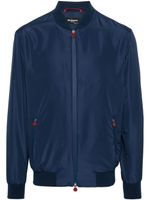 Kiton veste bomber à fermeture zippée - Bleu - thumbnail