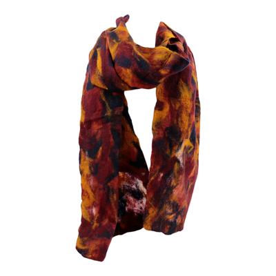 Vilten Sjaal Rood-Oranje Vilten Sjaal Rood-Oranje