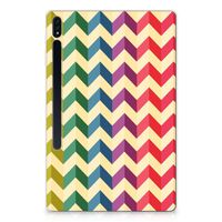 Samsung Galaxy Tab S7 Plus | S8 Plus Hippe Hoes Zigzag Multi Color - thumbnail