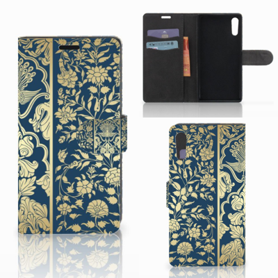 Sony Xperia XZ | Sony Xperia XZs Hoesje Beige Flowers Sony Xperia XZ | Sony Xperia XZs Hoesje Beige Flowers