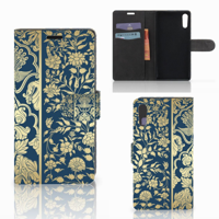 Sony Xperia XZ | Sony Xperia XZs Hoesje Beige Flowers