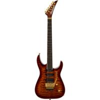 Jackson Pro Plus Series Soloist SLA3Q EB Amber Tiger Eye elektrische gitaar met gigbag