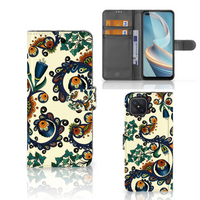 Wallet Case OPPO Reno4 Z Barok Flower