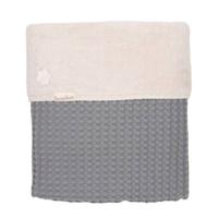 Koeka Oslo teddy eenpersoonsdeken 140x200 cm Steel Grey