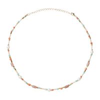 Ketting kralen oranje - multikleur - ø38x8 cm - thumbnail