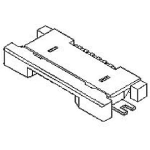 Molex 545480471 FFC/FPC-aansluiting Totaal aantal polen: 4 Rastermaat: 0.5 mm Inhoud: 1 stuk(s) Tape on Full reel