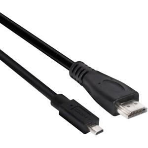 club3D CAC-1351 HDMI-kabel HDMI Aansluitkabel HDMI-micro-D-stekker, HDMI-A-stekker 1.00 m Zwart 4K UHD