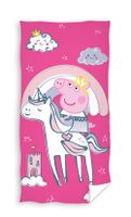 Peppa pig strandlaken Unicorn roze 70 x 140 cm