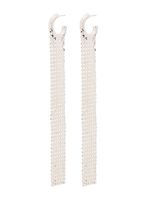 Rabanne boucles d'oreilles Pixel pendantes - Argent - thumbnail