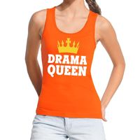 Oranje Drama Queen tanktop / mouwloos shirt voor dames - thumbnail