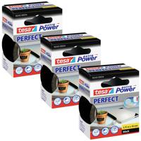 tesa EXTRA POWER PERFECT 56343-00500-04 Textieltape Zwart (l x b) 2.75 m x 38 mm 3 stuk(s) - thumbnail