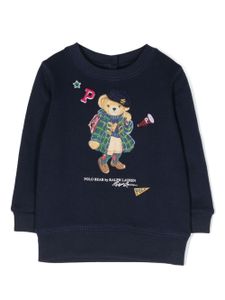 Ralph Lauren Kids sweat à motif Polo Bear - Bleu