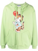 Moschino hoodie à imprimé graphique - Vert