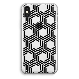 Geometrisch patroon: iPhone XS Transparant Hoesje