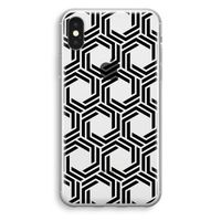 Geometrisch patroon: iPhone XS Transparant Hoesje