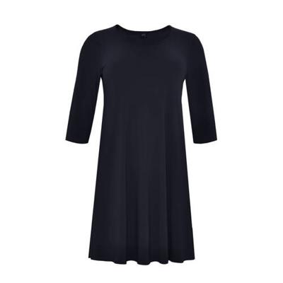 Yoek A-lijn jurk donkerblauw