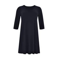 Yoek A-lijn jurk donkerblauw