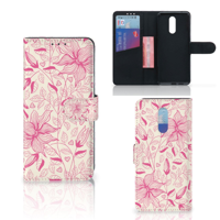 Nokia 3.2 Hoesje Pink Flowers