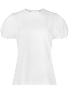 Nina Ricci t-shirt en coton à manches bouffantes - Blanc