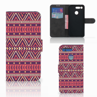 Honor View 20 Telefoon Hoesje Aztec Paars