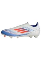 adidas Unisex F50 League veterloze voetbalschoenen stevige grondschoenen, Ftwr White Solar Rood Lucide Blauw, 44 EU