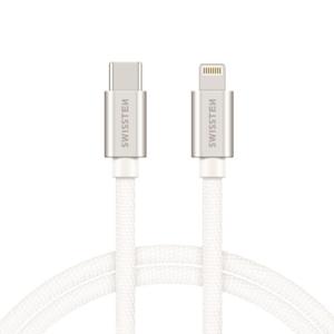 Swissten Lightning naar USB-C Kabel 1.2M Zilver