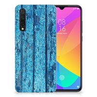 Xiaomi Mi 9 Lite Bumper Hoesje Wood Blue - thumbnail