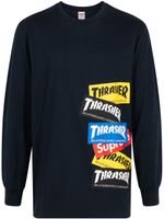 Supreme x Thrasher sweat à logo 'Navy' - Noir