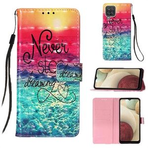 Wonder Series Samsung Galaxy A12 Wallet Case - Never Stop Dreaming