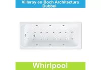 Ligbad Villeroy & Boch Architectura 170x75 cm Balboa Whirlpool systeem Dubbel Villeroy en Boch