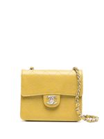 CHANEL Pre-Owned mini sac porté épaule Classic Flap à design carré (1998) - Jaune