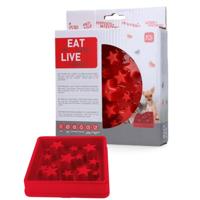 Eat Slow Live Longer Voedingsaccessoires langzaam eten leven langer ster rood S