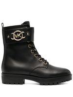 Michael Michael Kors Rory lace-up leather boots - BLACK