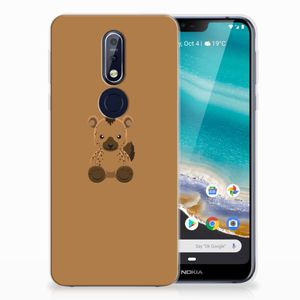 Nokia 7.1 Telefoonhoesje met Naam Baby Hyena